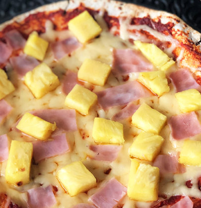 Pizza Hawajska na tortilli