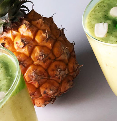 Koktajl ananas kiwi banan