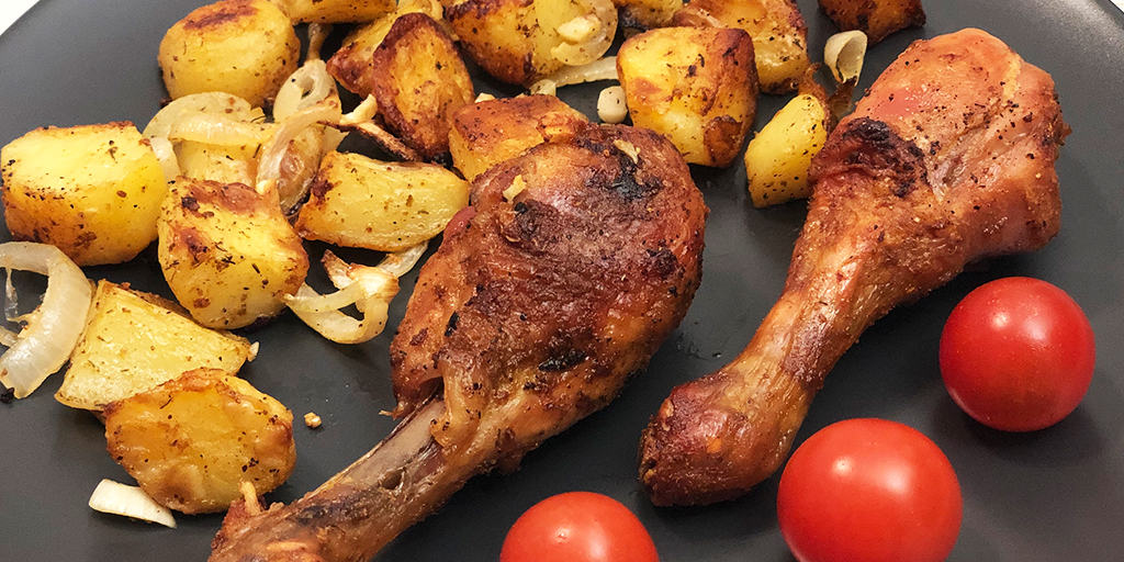 Kurczak pieczony z ziemniakami - propozycja przygotowania