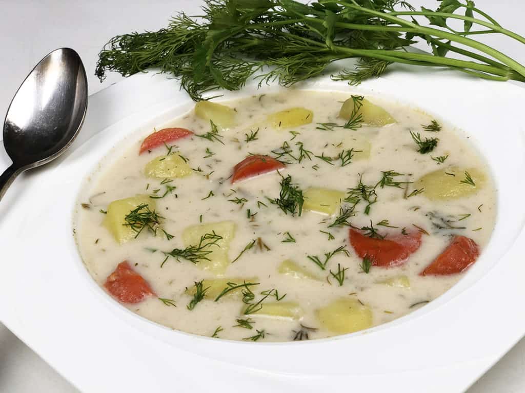 Zupa koperkowa - gotowe danie