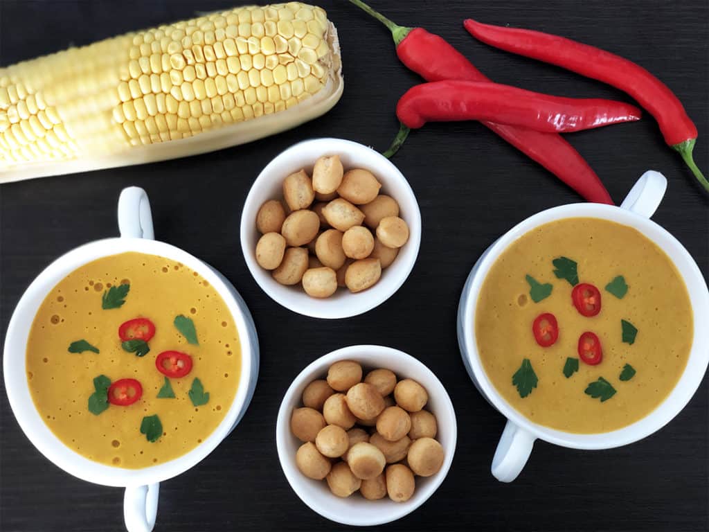 Zupa krem z kukurydzy - gotowe danie