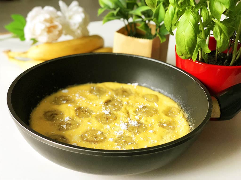 Omlet bananowy - gotowe danie