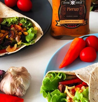 Pikantna tortilla z kurczakiem