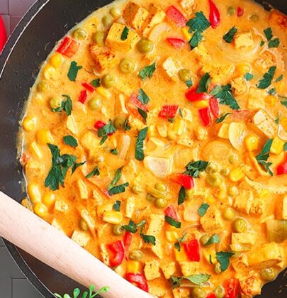 Żółte curry z tofu