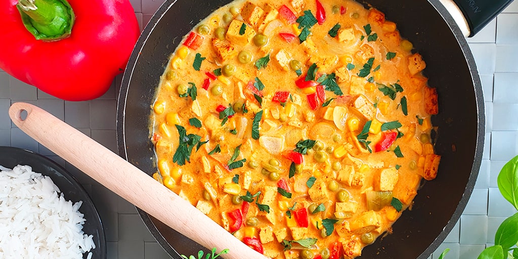 Żółte curry z tofu - propozycja przygotowania