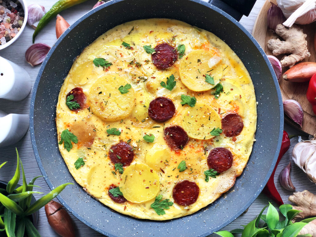 Hiszpański omlet - gotowe danie