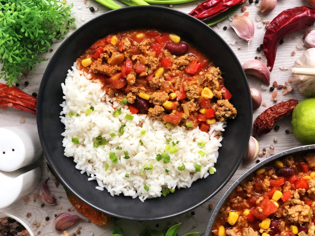 Chili con carne z ryżem - gotowe danie