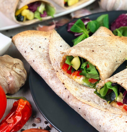 Tortilla z warzywami