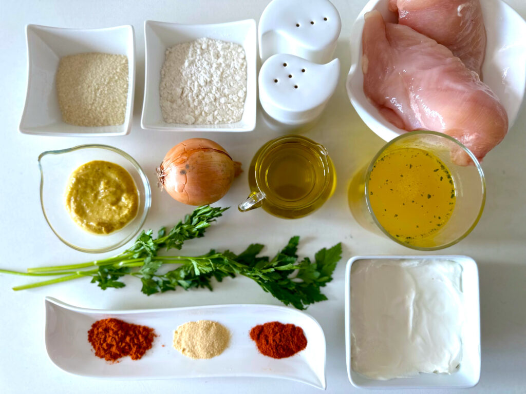 Eskalopki z kurczaka - składniki przed przygotowaniem