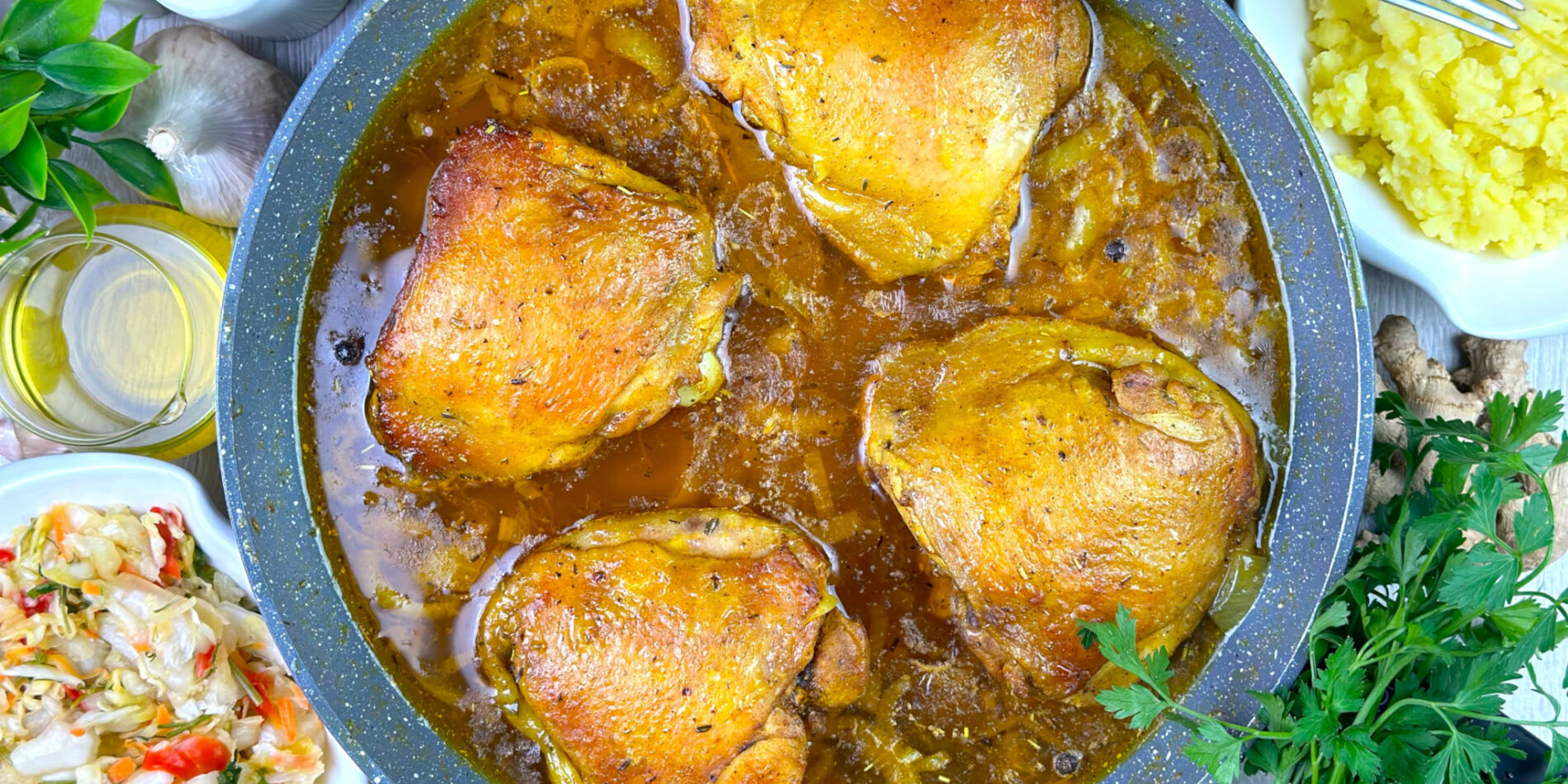 Udka kurczaka w sosie własnym - propozycja przygotowania