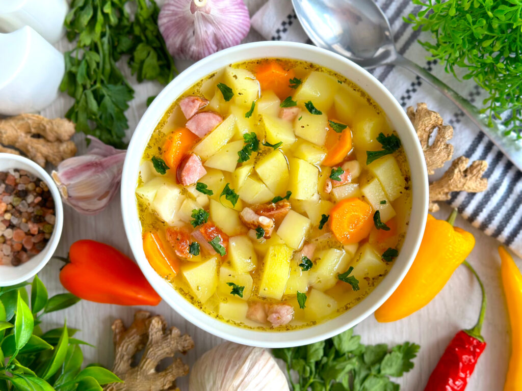 Kartoflanka - zupa ziemniaczana - gotowe danie
