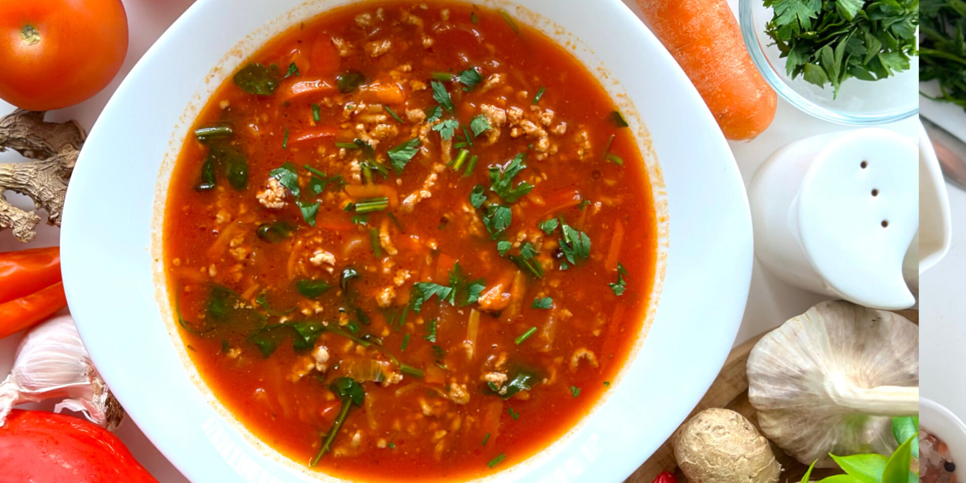 Zupa pomidorowa z mięsem mielonym - propozycja przygotowania