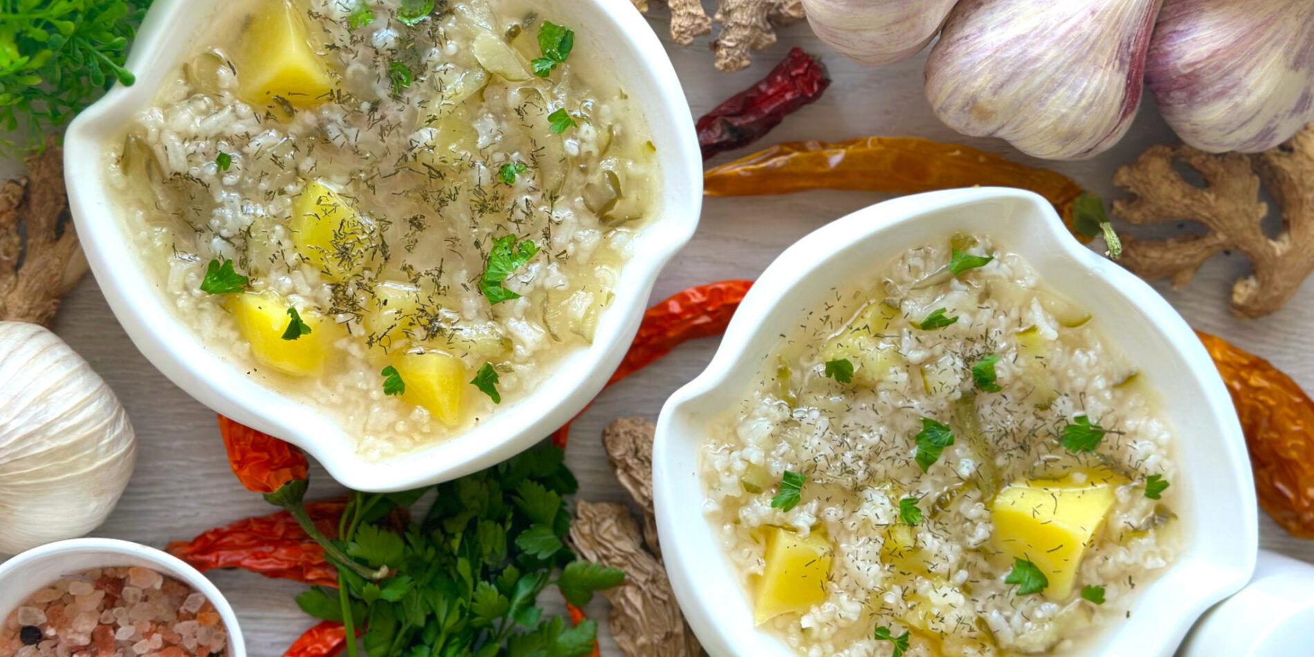 Zupa ogórkowa z ryżem - propozycja przygotowania