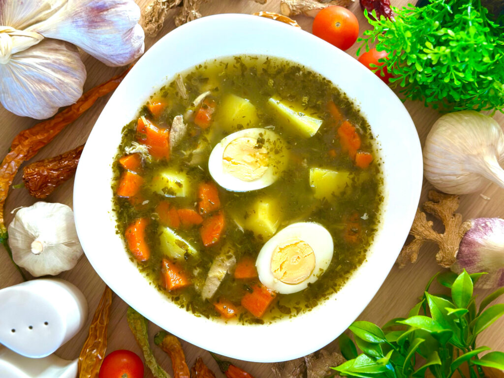 Zupa szczawiowa z jajkiem - gotowe danie