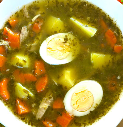 Zupa szczawiowa z jajkiem