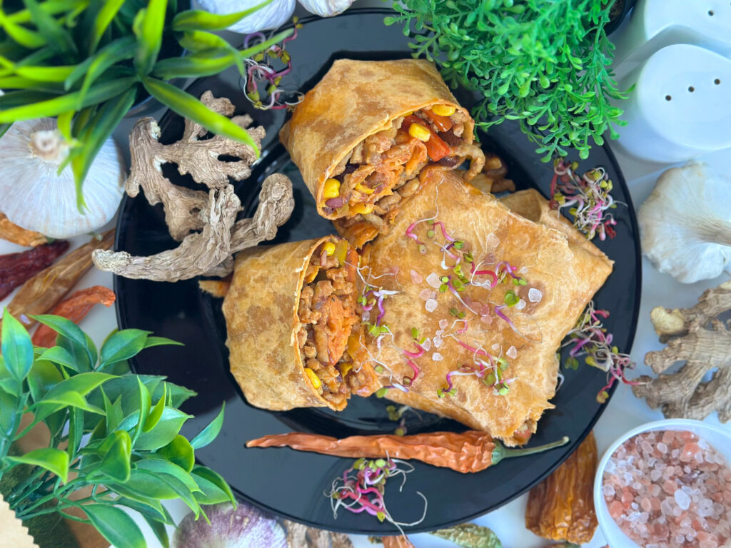 Tortilla z wieprzowiną i mozzarellą - gotowe danie