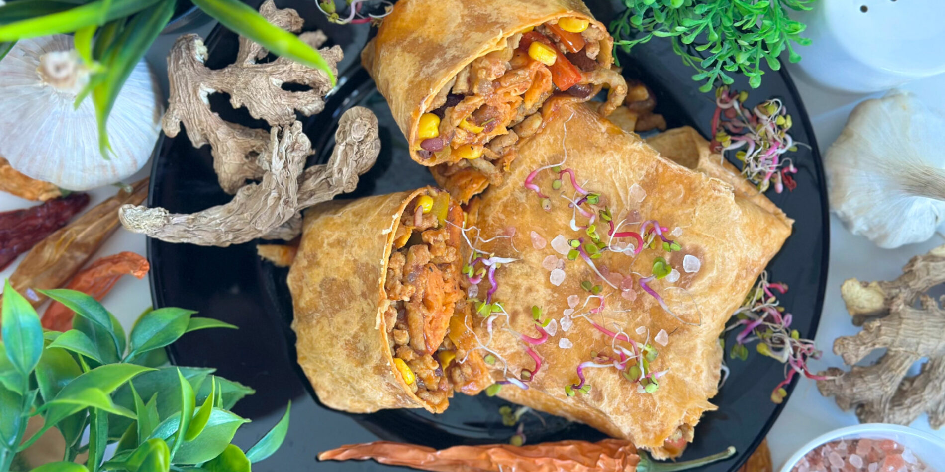 Tortilla z wieprzowiną i mozzarellą - propozycja przygotowania