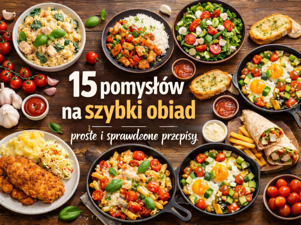 15 pomysłów na szybki obiad - proste i sprawdzone przepisy