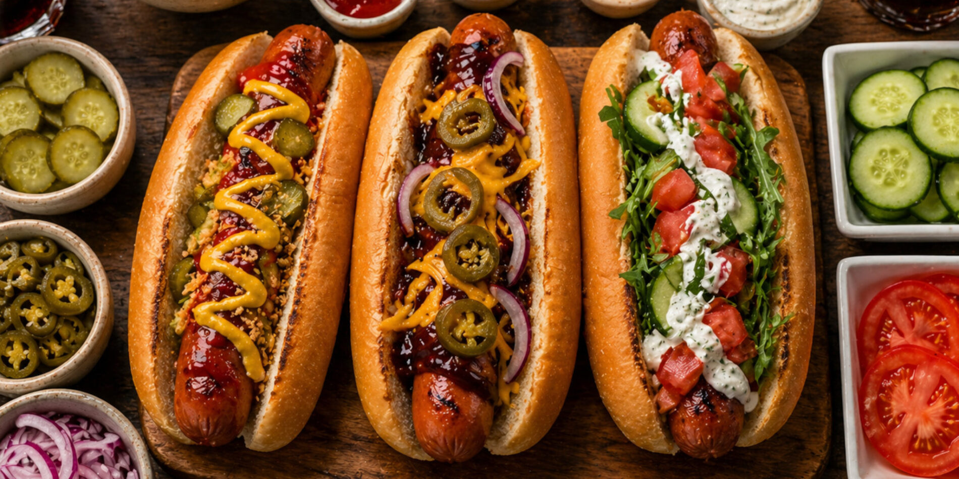 Hot dogi z grilla w trzech wersjach - propozycja przygotowania