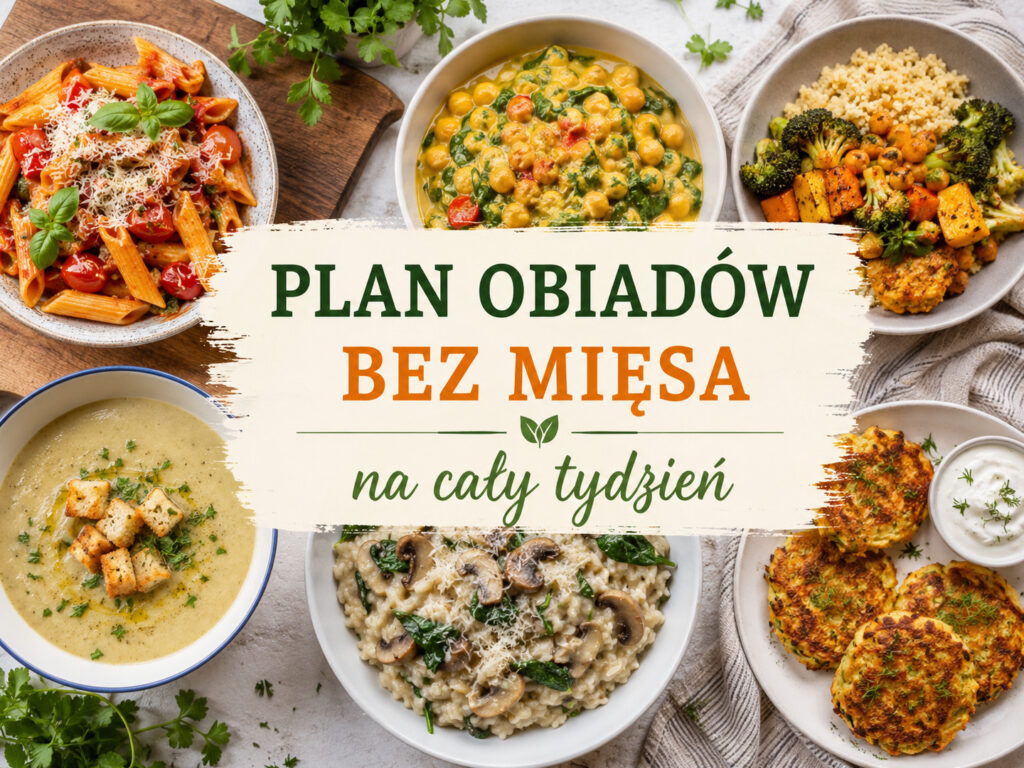 Plan obiadów bez mięsa na cały tydzień - 7 pysznych przepisów