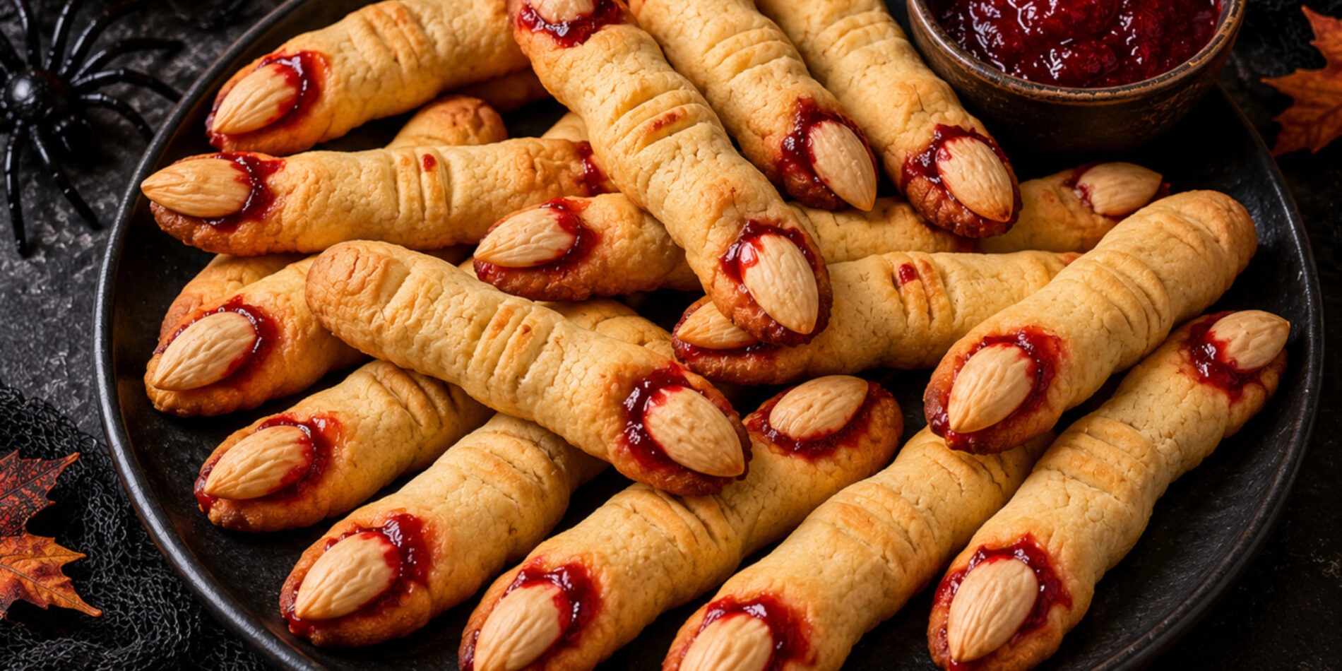 Paluchy wiedźmy - kruche ciasteczka na Halloween - propozycja przygotowania