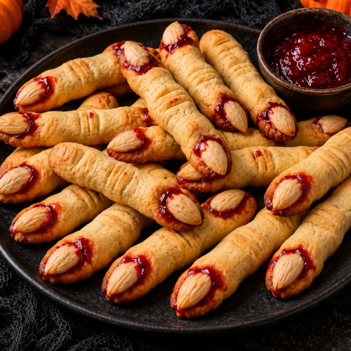 Paluchy wiedźmy - kruche ciasteczka na Halloween